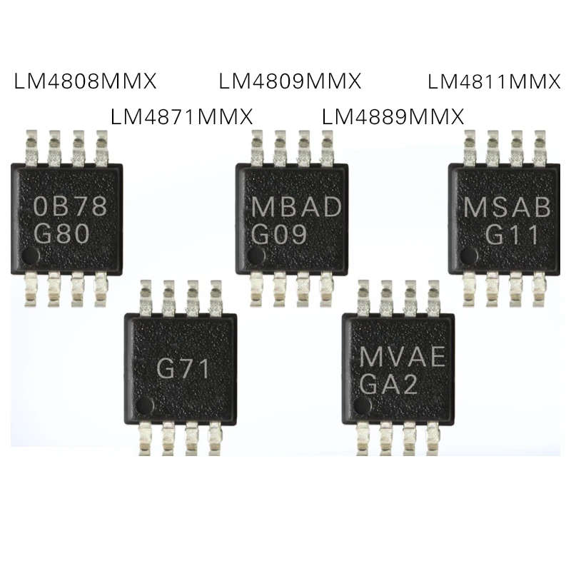 1PCS LM4808MMX LM4811MMX LM4809MMX LM4871MMX LM4889MMX