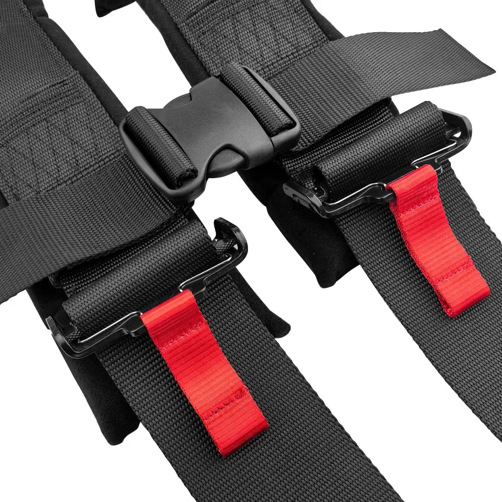 3Inch Universal Car Racing Seat Belt Harness 5 Points Latch Lock Quick Release Racing Seat Belt Safety Belt With Shoulder Pads