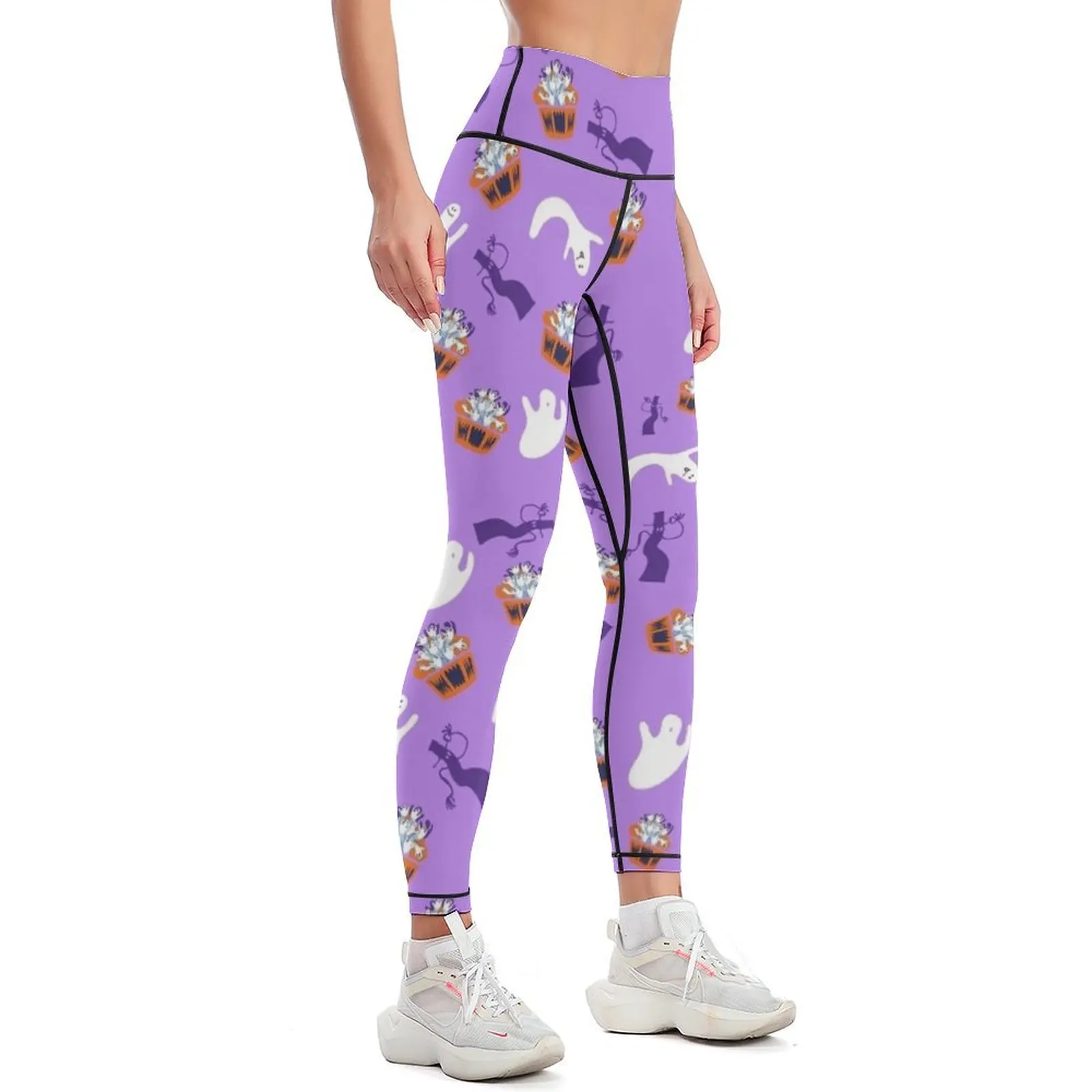 Halloween Spooky Cupcake Leggings Legging sport Sweatpants Fitness's gym clothes for fitness Womens Leggings