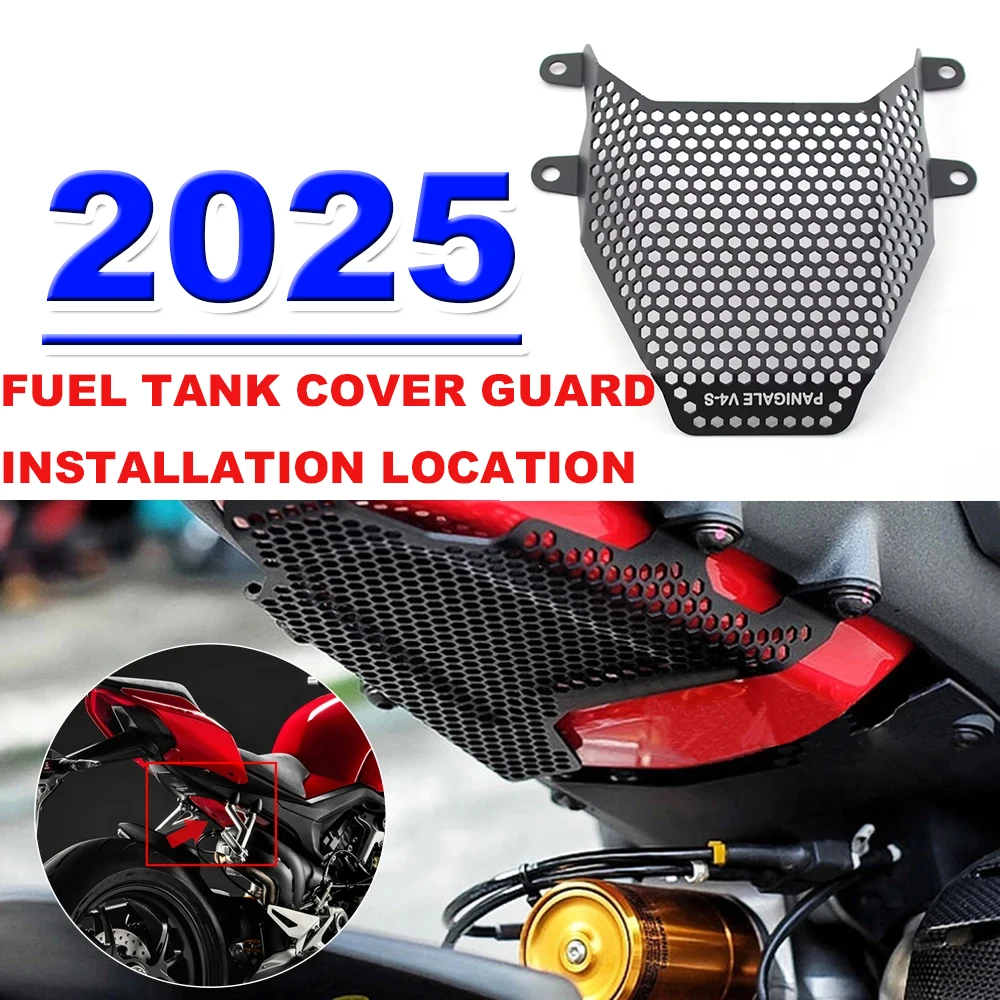 

For Ducati Panigaiv V4/S Removal Prtection Kite NEW 4S 2025- Fuel Tank Guard Plate Motorcycle Tank Protection Grille Foot Peg