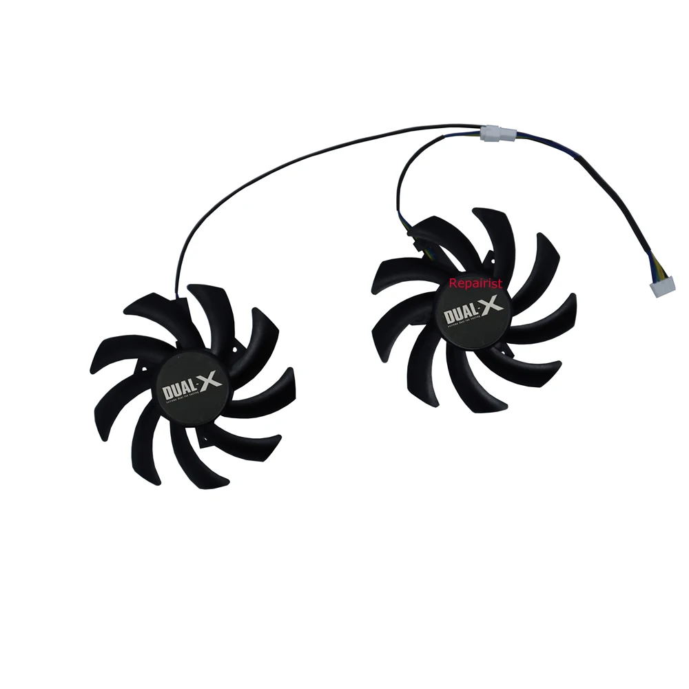 2 sztuk/zestaw 85mm średnica fdc10h12s9 c,Wentylator kart graficznych,For Sapphire HD6850 HD6970 HD7870 2G,For Sapphire HD7950 HD7970,For Palit P104-100 ,grafiki chłodnicy GPU karta VGA wentylator