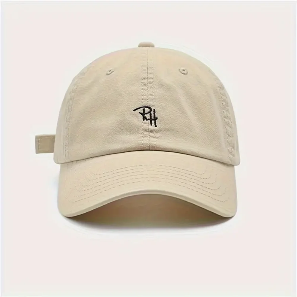 Letter Embroidery Baseball Cap for Men Women Fashion Adjustable Unisex Outdoor Sports Sun Hat Casual Solid Color Trucker Hat