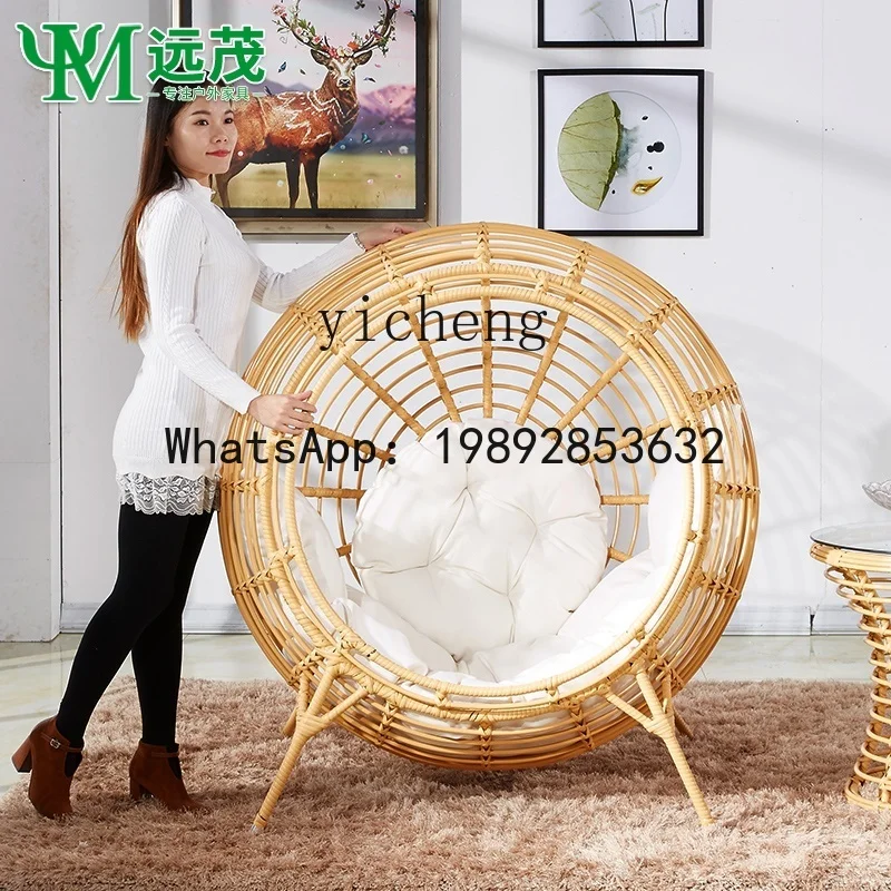 AA  outdoor bed recliner bird  recliner rattan beach courtyard balcony bird's nest sofa bed