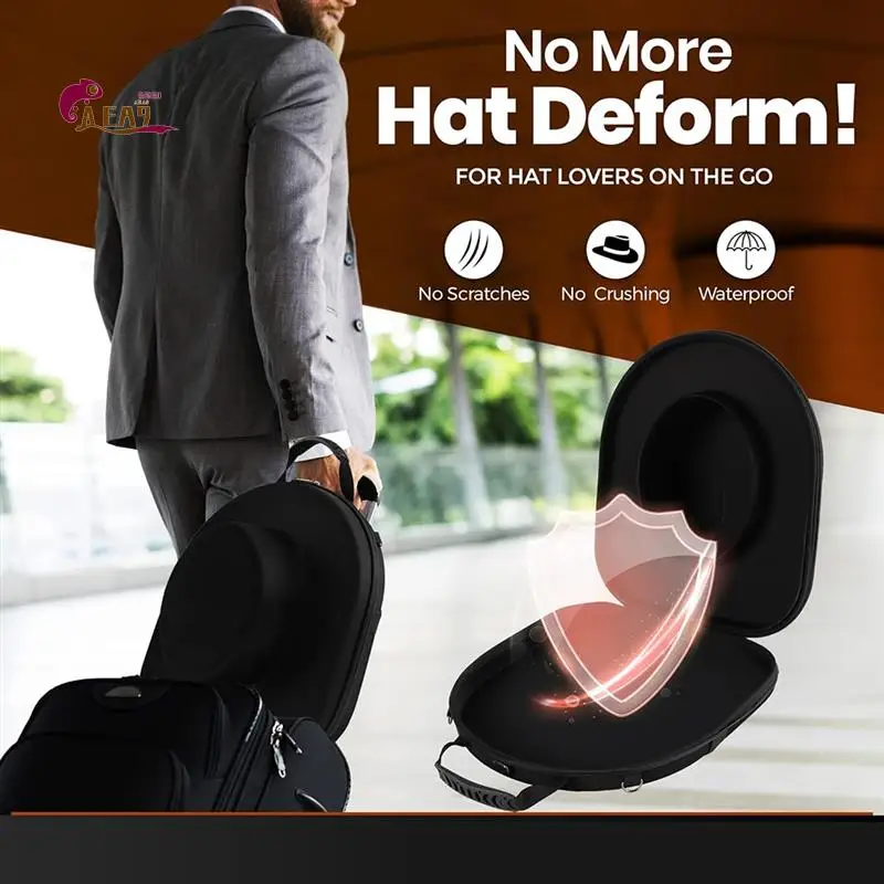 

AEA9-Travel Hat Case , Hat Travel Case, Hat Box Travel, Travel Hat Organizer, Hat Storage For Travel, Hat Case For Fedora