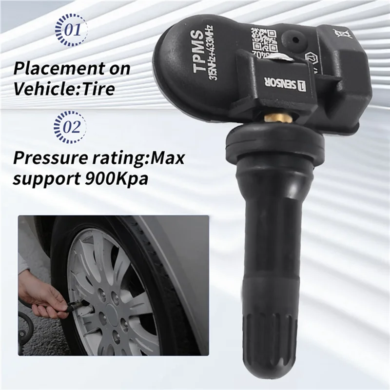 

For Autel Tools Compatible Programmable Tyre Tire Pressure TPMS Sensor 11Pcs 2 In 1 315MHZ+ 433Mhz For TS408 TS508 ITS600 MX