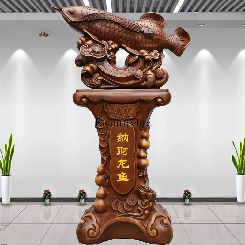 

Fortune Dragon Fish Office Opening Housewarming Celebration Floor Decoration Ornament