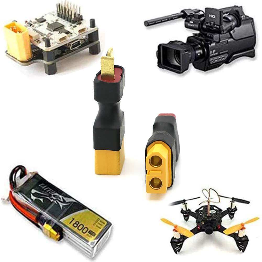 Adaptor Baru XT60 Ke XT90 EC5 Ec3t Deans XT30U Konektor Laki-laki Perempuan 4.0Mm Steker Pisang RC Bagian Kontrol Baterai Lipo DIY