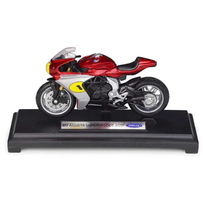 

WELLY MV Agusta Superveloce AGO Motorcycle Model Alloy Simulated Decorative Collection Toy Motorcycle Model Boy Hobbies Gifts