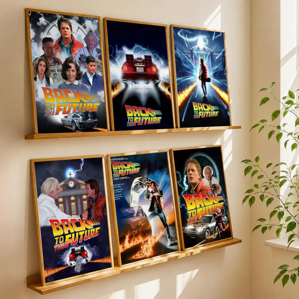 Back To The F-Future Movie Poster HD Home Wall Stickers House Hallway Living Room Bedroom Bar Office Decor Art Prints