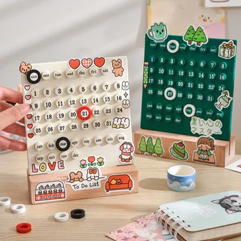 Sharkbang DIY แหวนโต๊ะ Perpetual ปฏิทินเดสก์ท็อปตกแต่งอะคริลิคสร้างสรรค์ INS วันที่บันทึกชุดของขวัญตกแต่งบ้าน