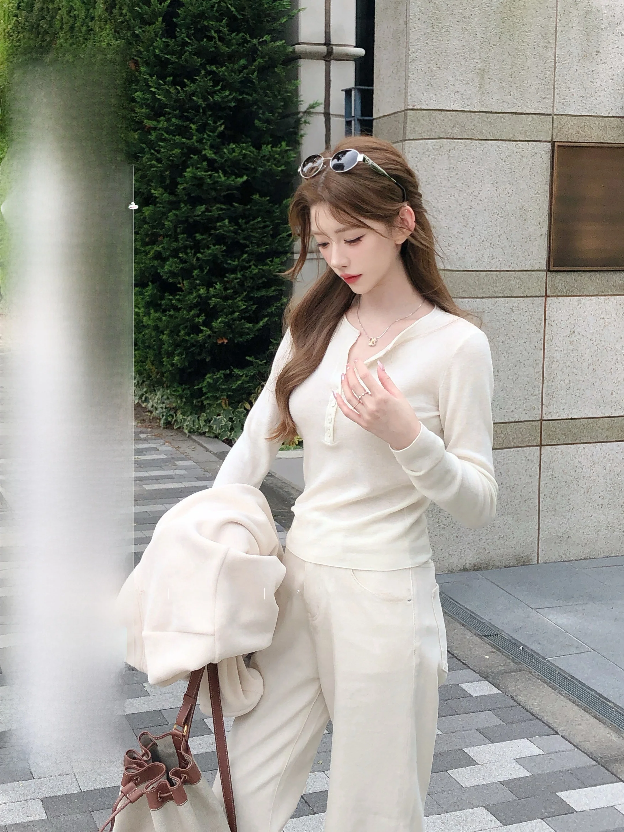 

CSK Cupid 'Pure' Soft 00 Wool 20S Yarn Knitted Slim Fit Sweater Ultra Slimming Soft Touch Long Sve round Ne Knitwear