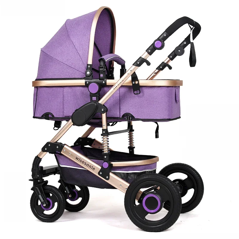 Light-Weight Flax Series Stroller With Zipper Dismounting Awning/Pink Baby Trolley Baby Supplies & Products