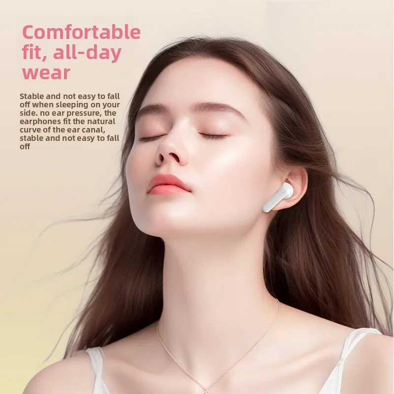 Bluetooth Earbuds Mini, Wireless Half In-Ear Design with Noise Cancellation, for Sports and Calls