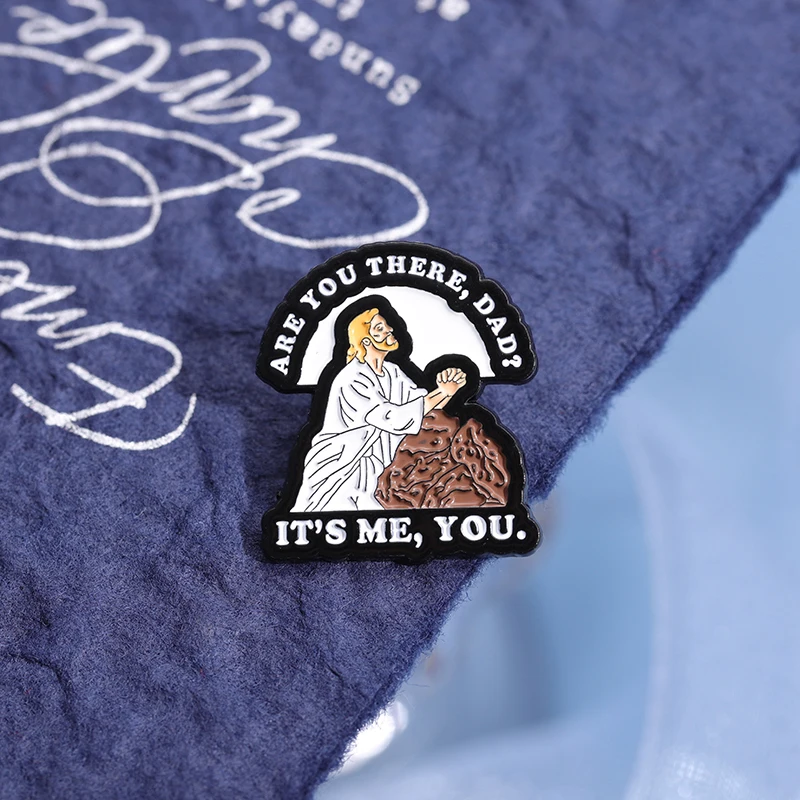 Jesus Christian Enamel Pins Jesus is My Back Team Jesus Funny Brooches Lapel Backpack Jacket Badge Religion Jewelry Gifts