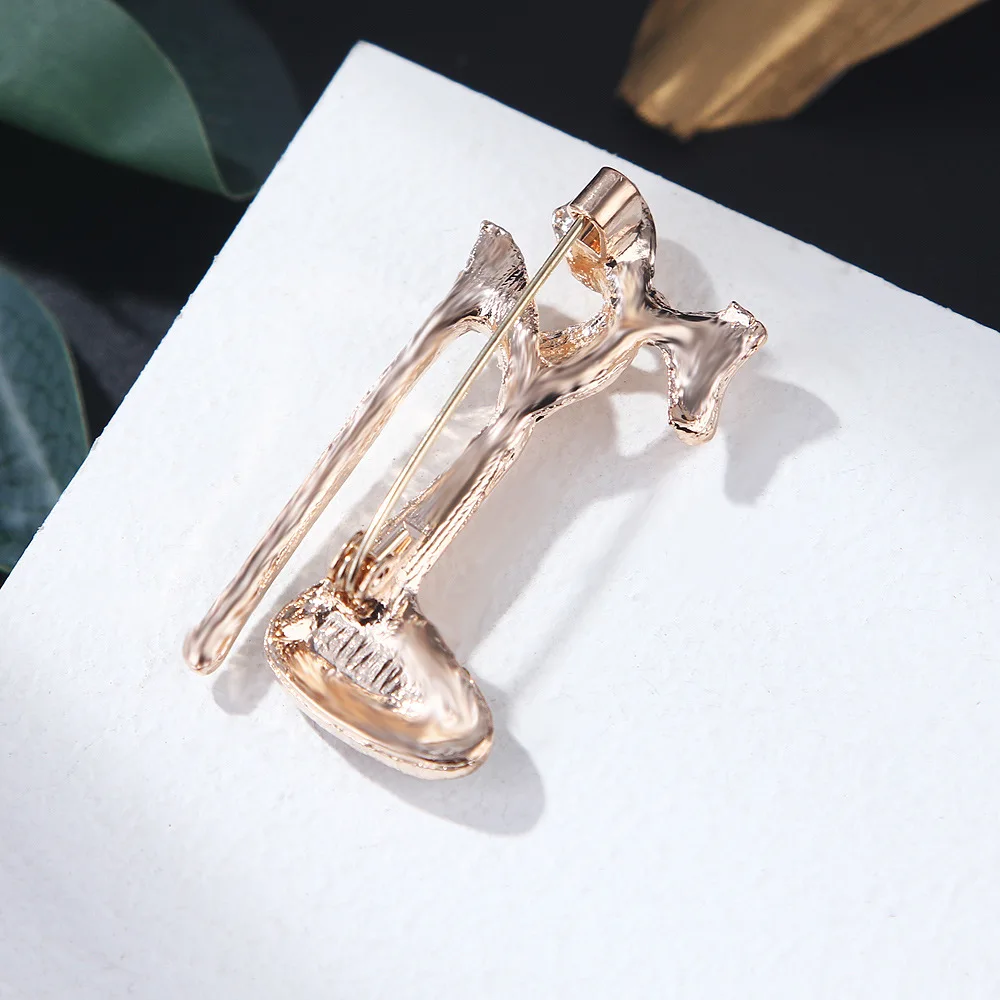 Fashion style diamond studded gradient bow high heels brooch women's suit jacket cardigan shawl accessories