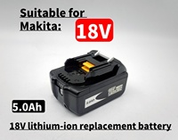 18V 5.0Ah lithium-ion battery, suitable for Makita LXT400, BL1860B, BL1860 BL1850 series power tool replacement batteries