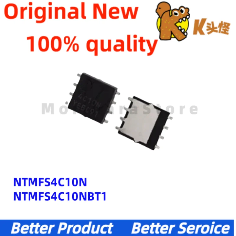 10PCS/ New  original  NTMFS4C10N 4C10N NTMFS4C10NT1G QFN8 NTMFS4C10NBT1 4C10B