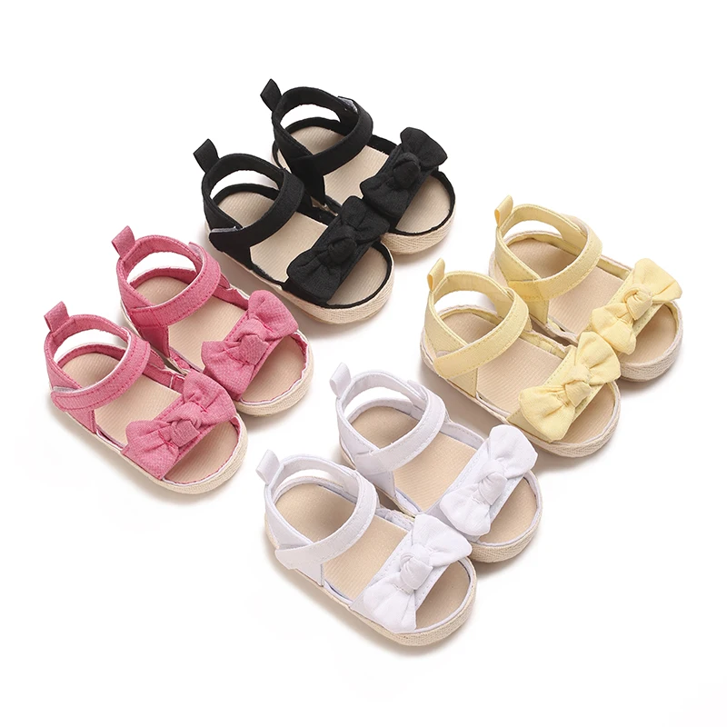  Baby Girl Sandals Newborn Non-Slip Soft Rubber Sole Sandals for Baby Boys Open-Toe Outdoor Summer First Walkers Shoes