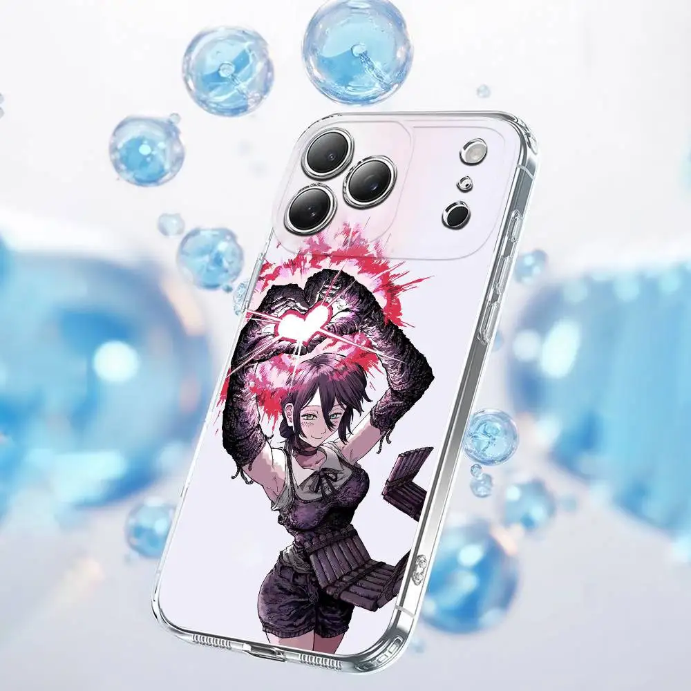 C-Chainsaw M-Man Reze Arc Phone Case For iPhone 17,16,15,14,13,12,11,Plus,Pro,Max,Plus,E,Air,Mini Transparent Cover