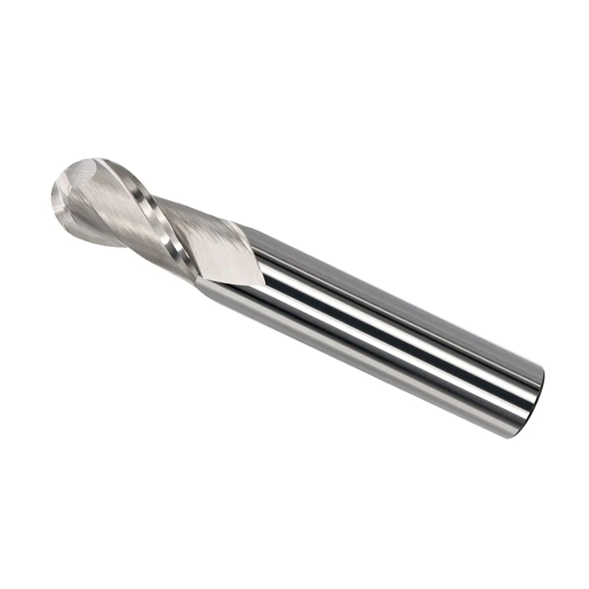 Multi-use Gear HSS Ball Nose End Mill 2 Flute with Straight Shank Radius R0.5/R1 Milling Cutter CNC Metal Machining Tool R0.5