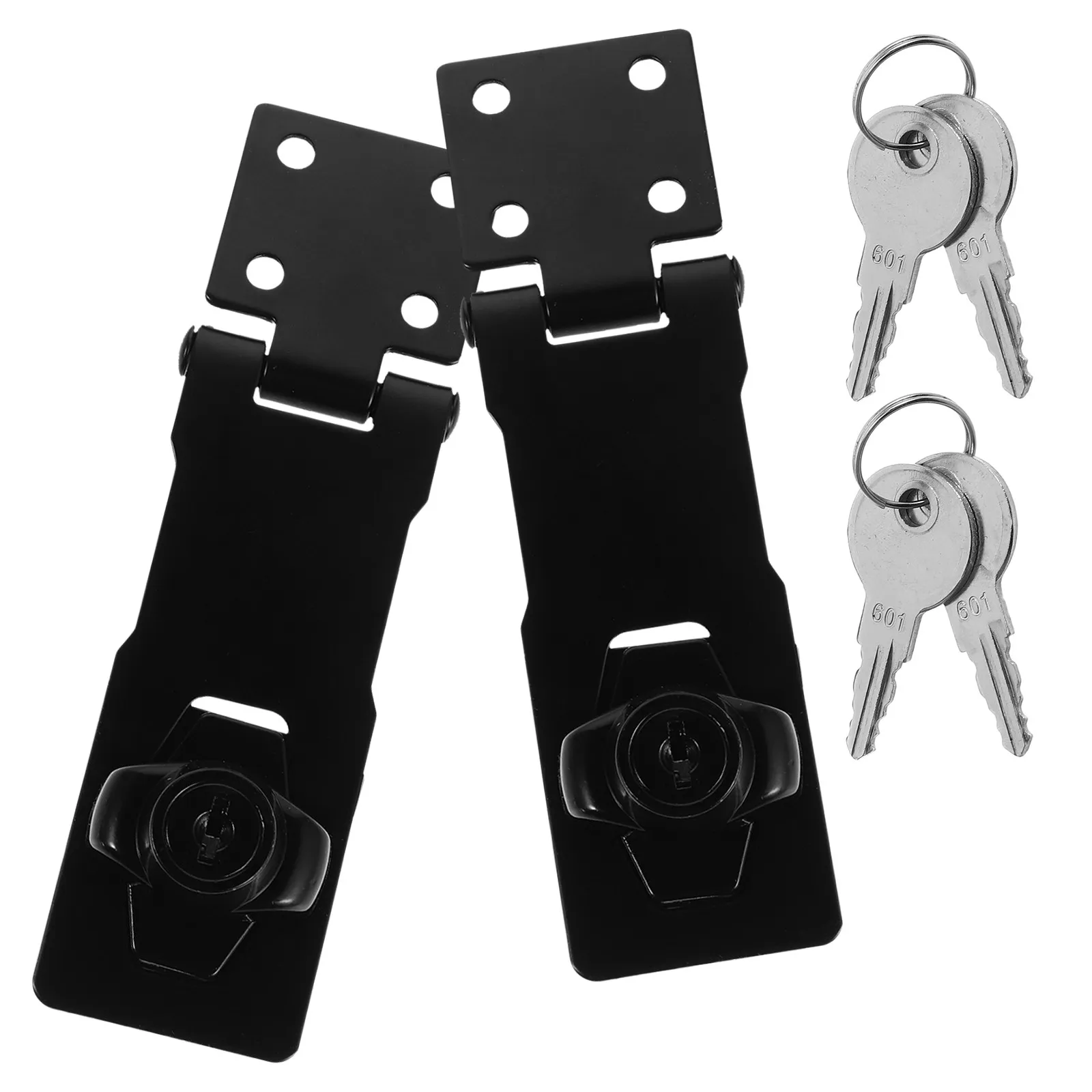 1Set Right Angle Latch Lock with Key Stainless Steel Cabinet Drawer Fridge Freezer Wardrobe File Cabinet Door Security Lock Hasp