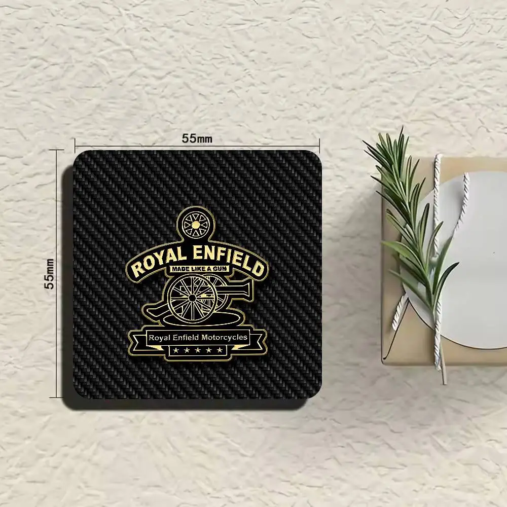 R-ROYALS E-ENFIELDS Logo Fridge Magnets Round Magnetic Refrigerator Decoration Memorial Gifts Wedding Favors view 5