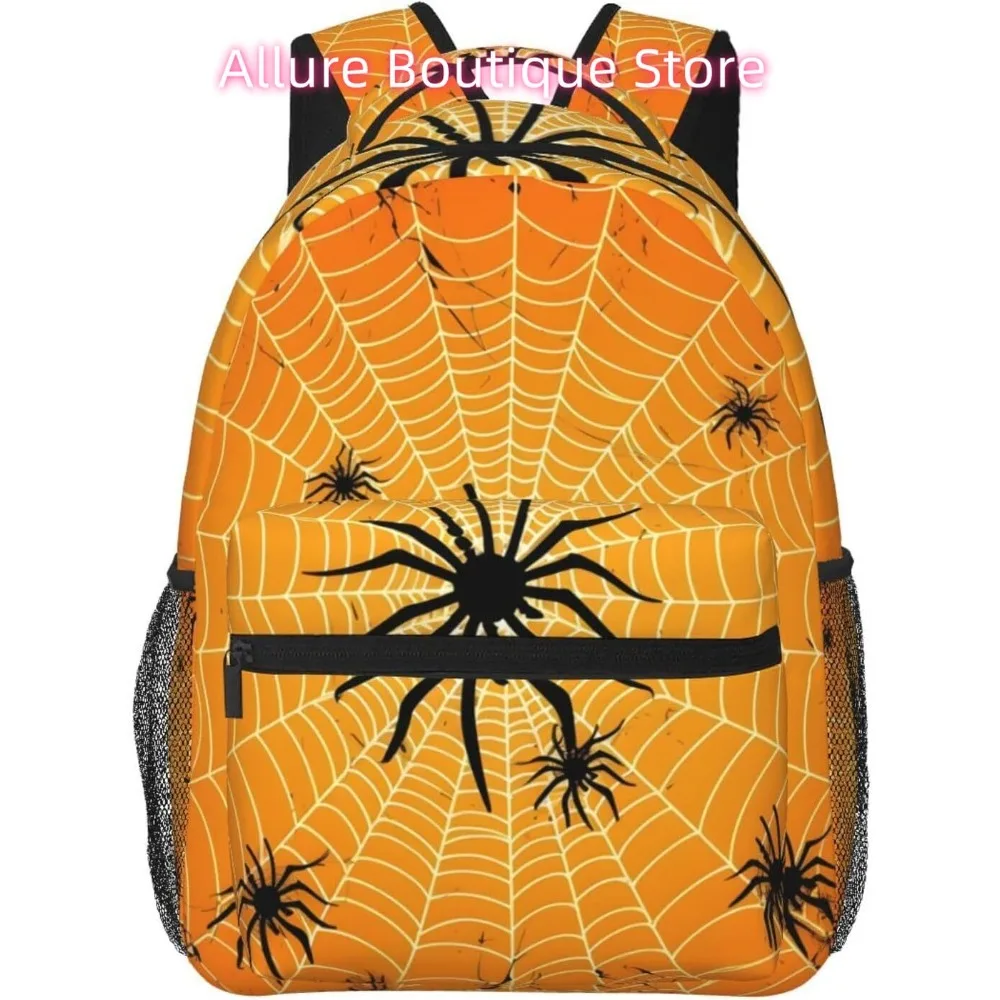 

laptop bag back to school Halloween Spider Lightweight Laptop Backpack Lightweight Multipurpose Travel Casual Daypack Unisex Col