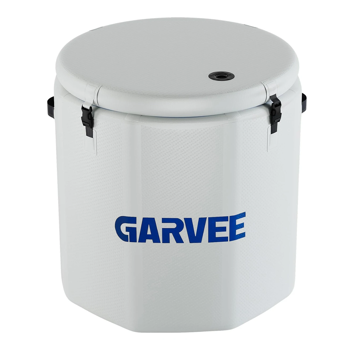 186-Gallonen Aufblasbare Eiswanne für Sportler Tragbare Kaltwasser-Tauchwanne mit Isoliertem Deckel Kompatibel mit Wasserkühlgeräten