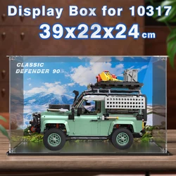 Acrylic display box for lego bricks 10317 display case for Land Rover building block model car dustproof clear storage box