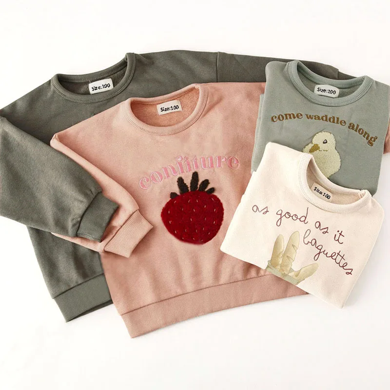 Kids Sweatshirts Autumn Winter Cartoon Children Clothing Baby Boys Sweaters For Girls Long Sleeve Pullover Cute Tops