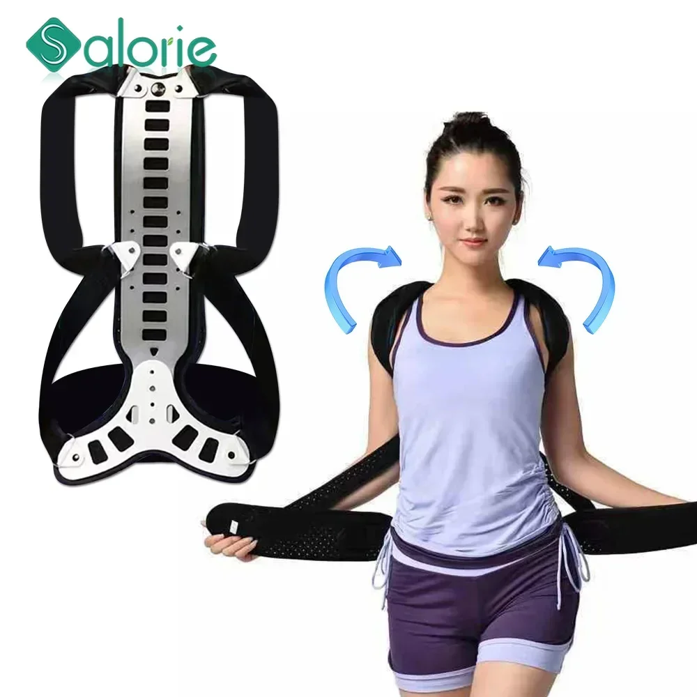 Adjustable Back Brace Posture Corrector Women Men Back Straightener Trainer for Scoliosis & Hunchback Correction, Spine Support