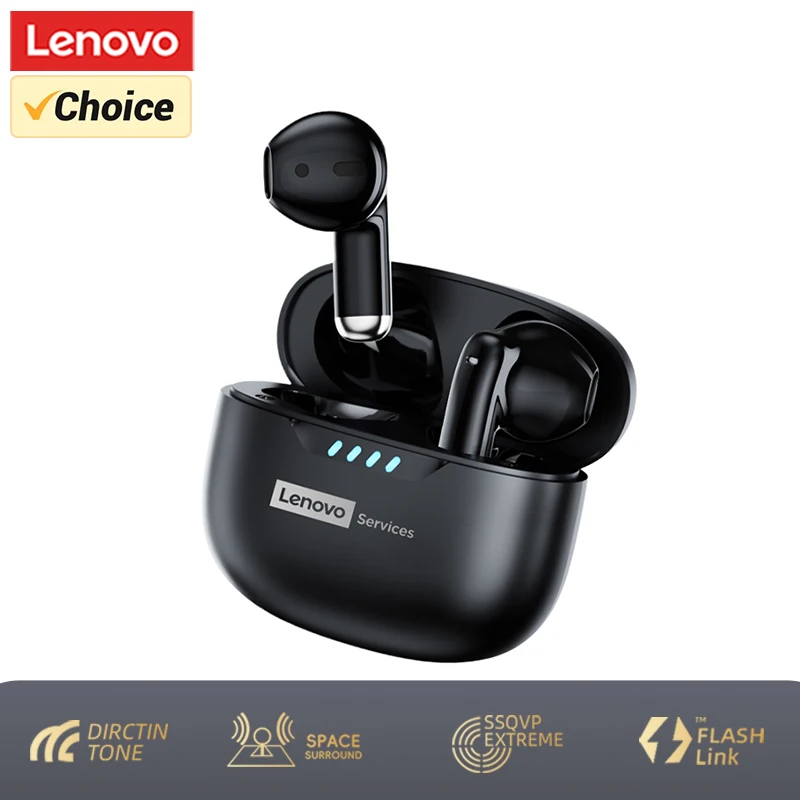 

Беспроводные наушники Choice Lenovo LE259 с низкой задержкой для игр, Bluetooth 6.0, легкие спортивные Hi-Fi стерео-наушники для прослушивания музыки