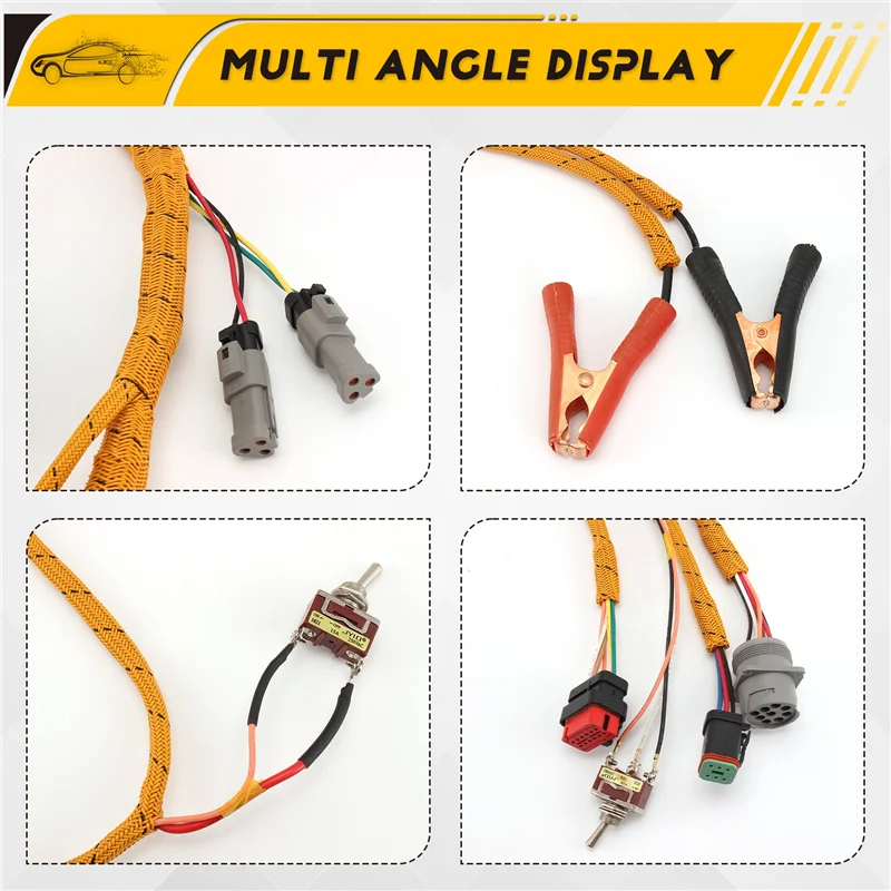 Luckshopping Per Motori Caterpillar Serie C/D Cablaggio Diagnostico Motore ECM Cablaggio di Prova Per C4.4 C6.4 C6.6 C7 C-9 C13