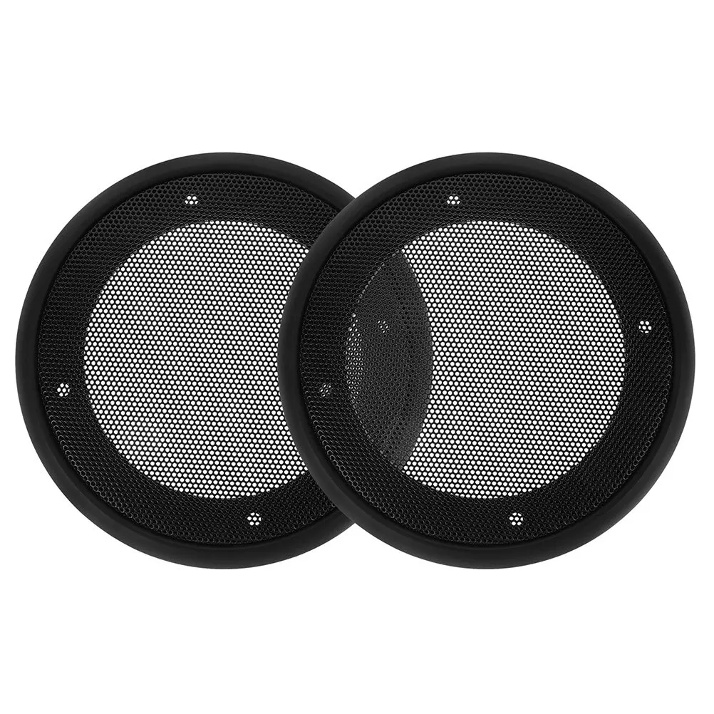 2Pcs Car Speaker Grill Covers Metal Mesh Guard Protector Replacement Black 6.64x6.64 Inch Subwoofer Audio Speaker Mesh