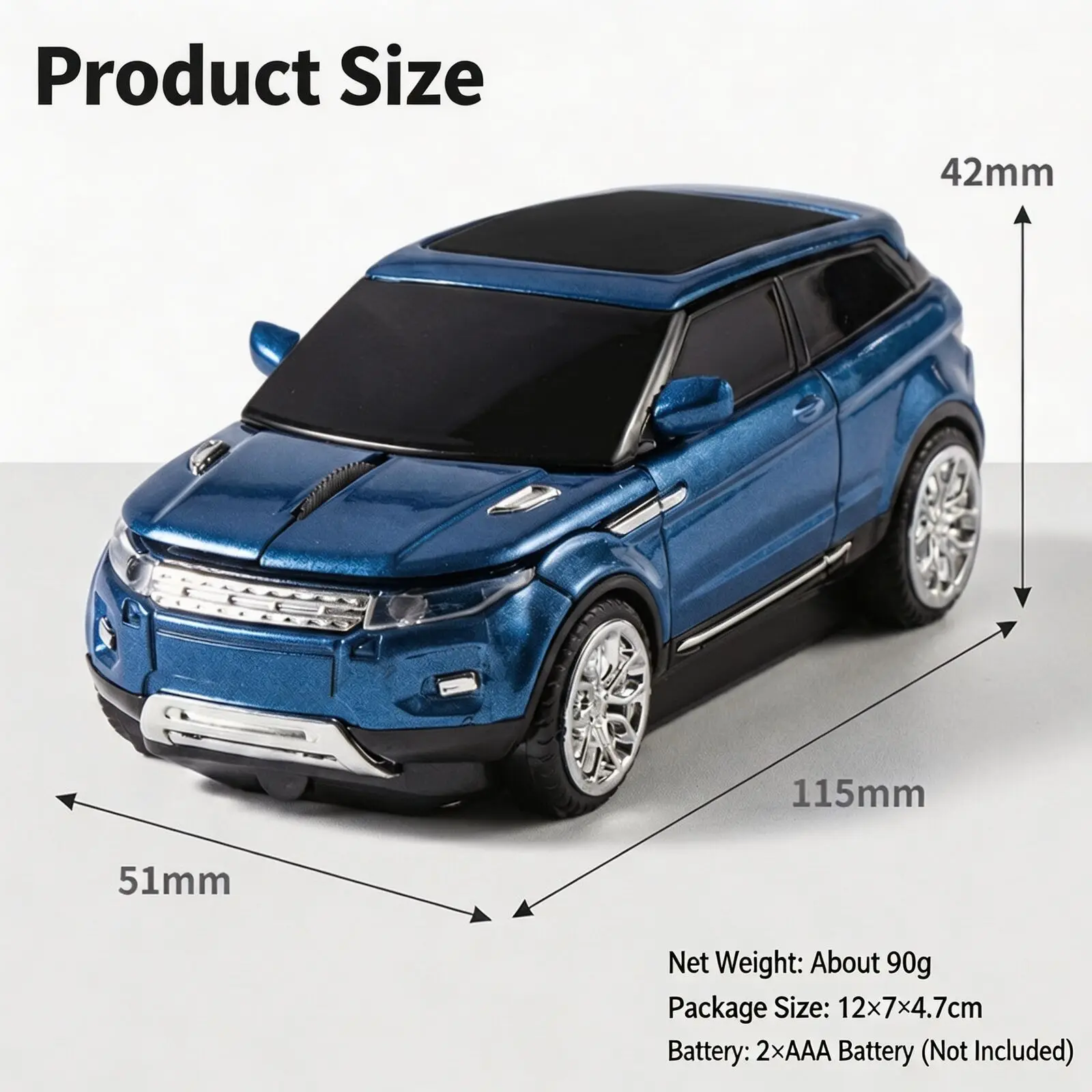 Sports SUV Car Shape Wireless Mouse 2.4G Optical Mouse 1200DPI Ergonomic Portable Computer USB Mice for Laptop PC Desktop Gift