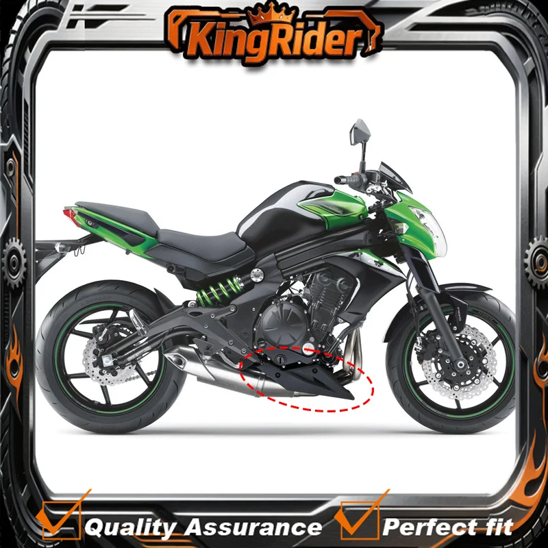 Fit For Kawasaki ER6N ER-6N 2012-2016 Motorcycle ABS Engine Spoiler Belly Pan Body Fairing Lower Side Plate Shield Cowling Kit