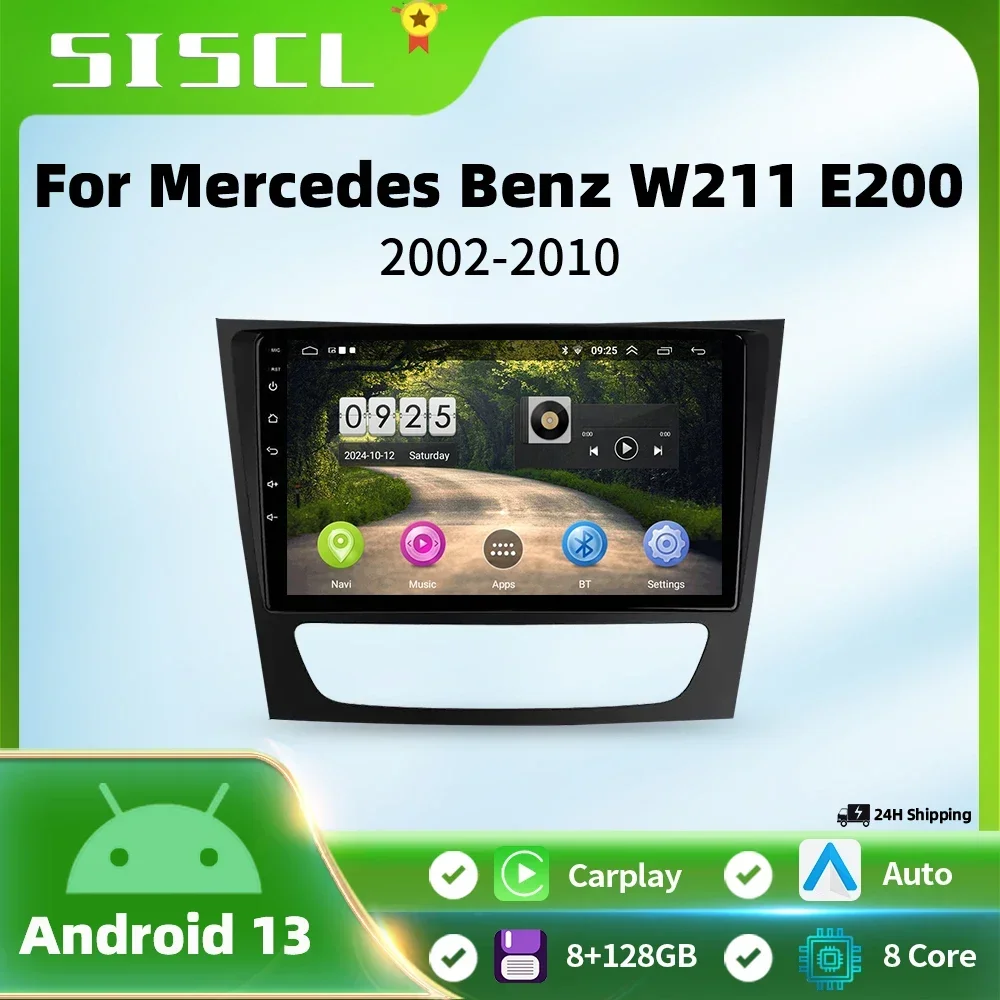 

For Mercedes Benz C-Class C Class W203 W209 C180 C200 CL203 C209 A209 2004-2011 Android Auto Radio Carplay Multimedia