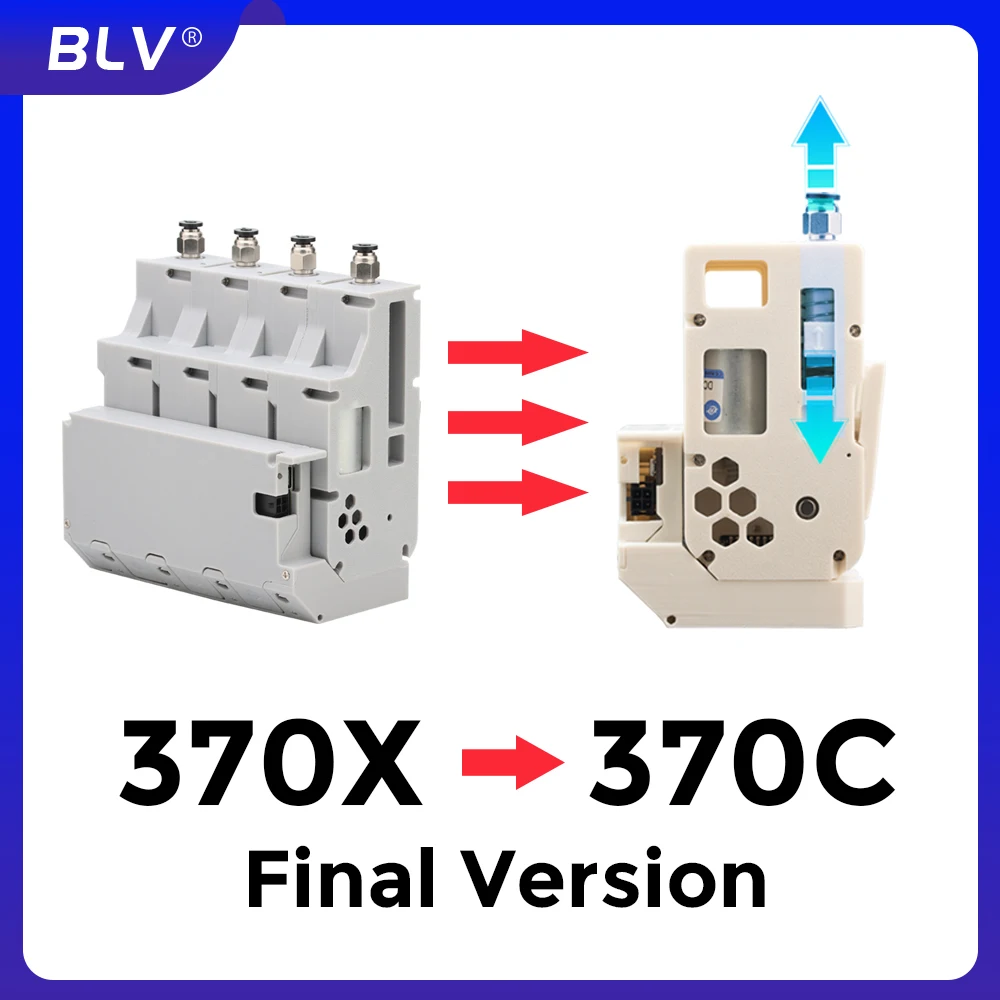 BLV BMCU 370X to 370C Final Version Conversion Kit / You Need to Have the Original Kit of BMCU 370X / Kit for BMCU 370