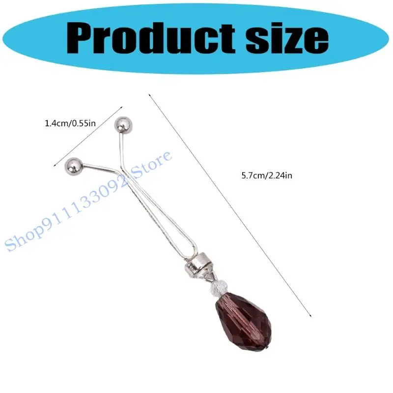 Clipe alfinete lenço forma liga zinco ferramenta cinzelamento cintura para calças vestido