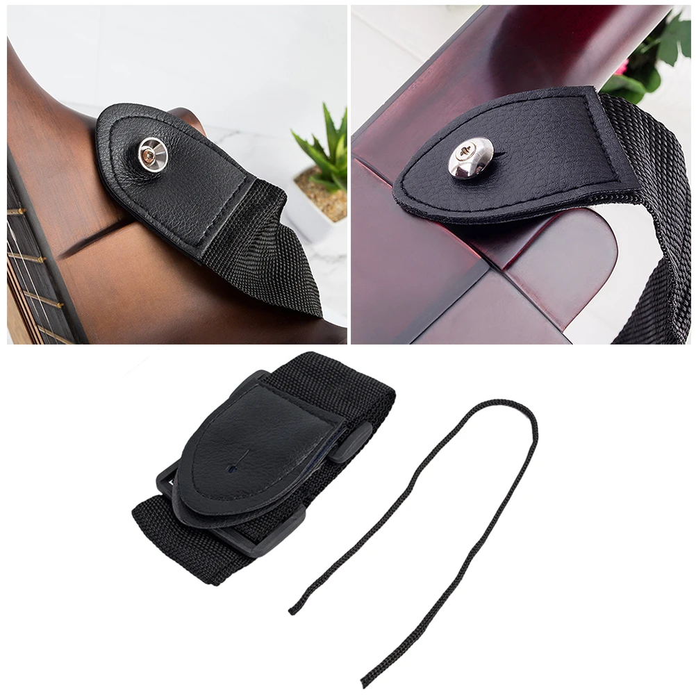 

Comfortable Nylon Guitar Strap Black for Acoustic Classical Electric Bass Guitars Adjustable Universal Shoulder Belt