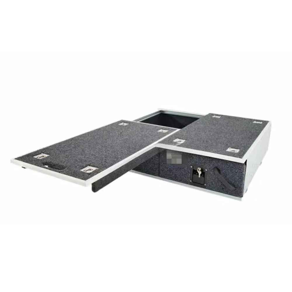 กล่องเก็บของแบบเลื่อนขนาด 800 มม. สำหรับรถกระบะ Discover Series2 4x4 ที่มีพื้นที่เก็บของในท้ายรถ