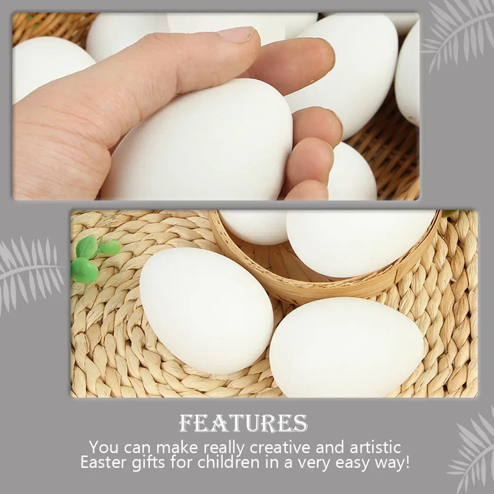 Œufs-decoratifs-en-plastique-haute-fidelite-100-pieces-œufs-d'imitation-pour-enfants-accessoires-fournitures-artisanales-cadeaux-de-fete-decoration-de-paques