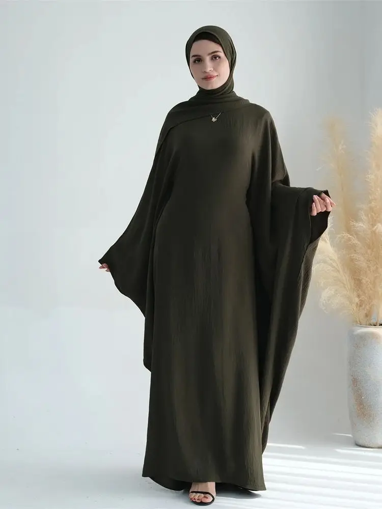 Conjunto de Ramadán Eid Khimar Abaya para mujer, vestido musulmán de Turquía, ropa de oración, vestidos africanos, bata Kebaya