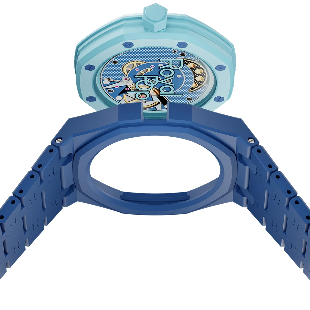 Lightweight  Bioceramic Upgrade Modification Kit Case for Swatch X AP Royal  POP Watch Case Strap Pocket Hot Changer To Watch