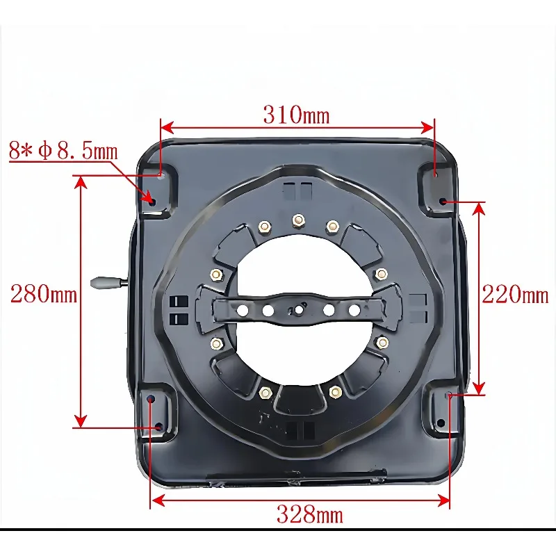 Heavy-Duty Seat Base 360° Rotating Turntable for Van RV Truck