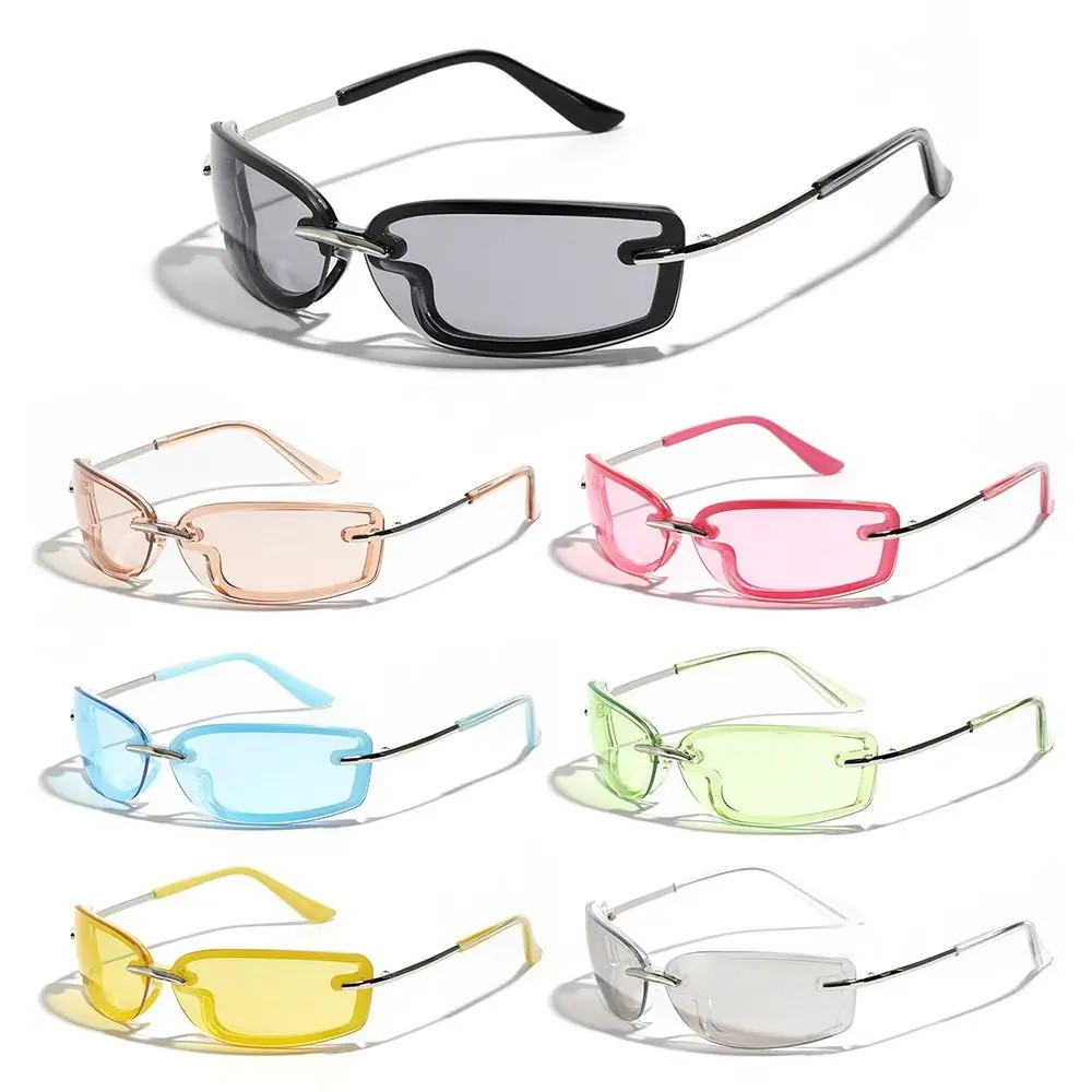 

Colorful Y2K Sunglasses Eyewear Wrap Around Sun Glasses Streetwear