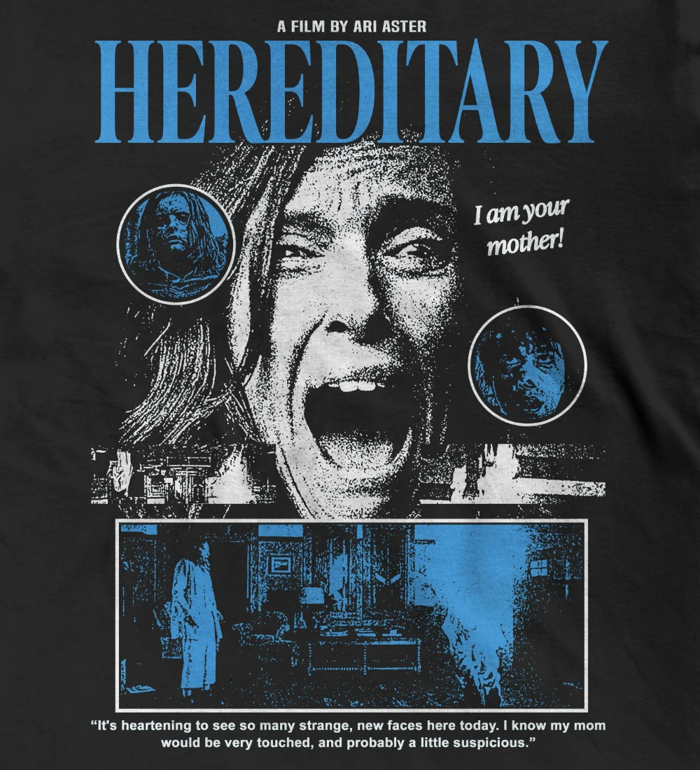 Genetic Misfortune Themed T-shirt, Ali Esther Horror Movie Themed T-shirt, Merchandise for Fans of Classic Cult Movies.