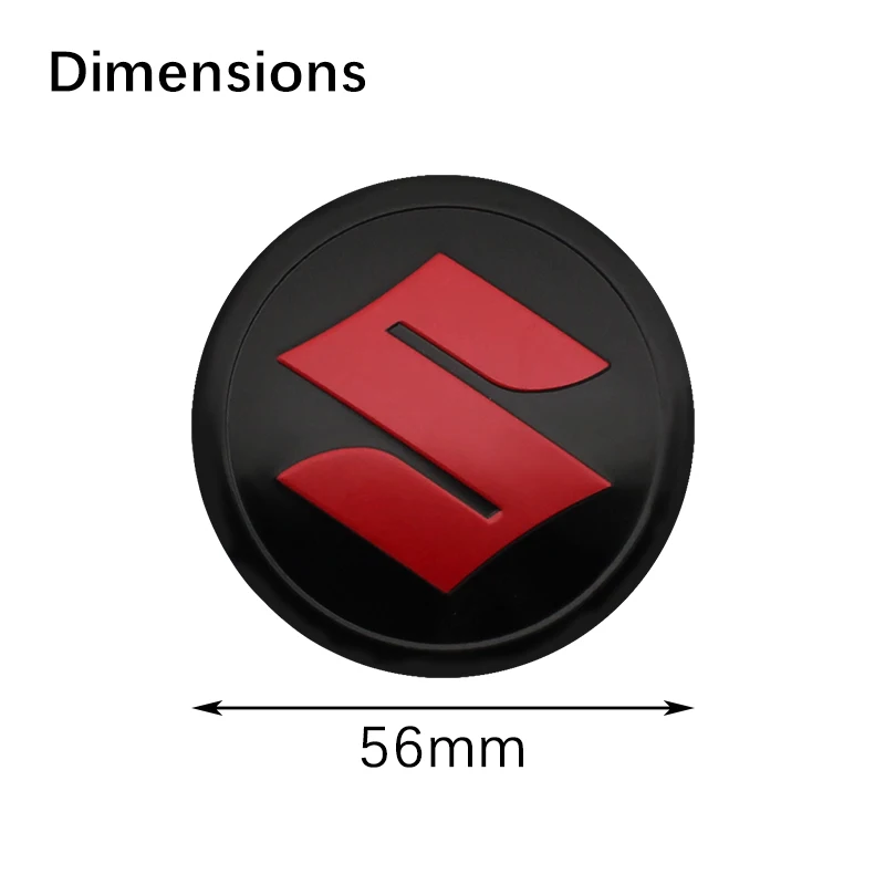 4Pcs 56mm Car Wheel Center Hub Caps Badge Sticker Decals For Suzuki JIMNY Grand vitara Sx4 swift Alto Emblem Auto Accessories