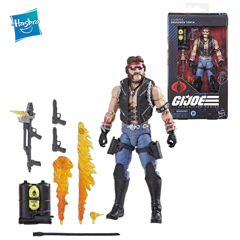 Original Hasbro G.I. Joe Classified Series COBRA Dreadnok Torch 6Inch Anime Figure Action Figure Toys