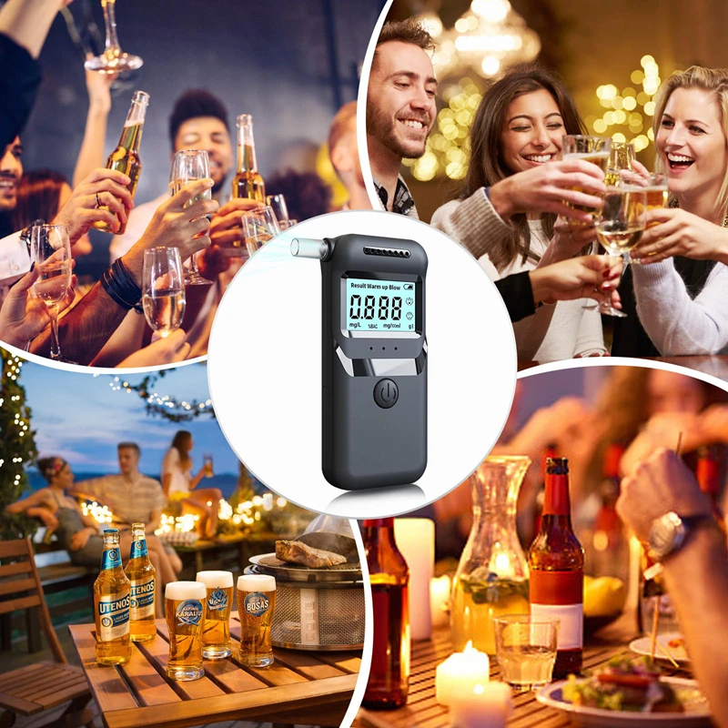 Digitaler LCD-Alkoholtester für den Heimgebrauch, Präzisions-Atemalkoholmessgerät (Batterie nicht enthalten) – Detail 6
